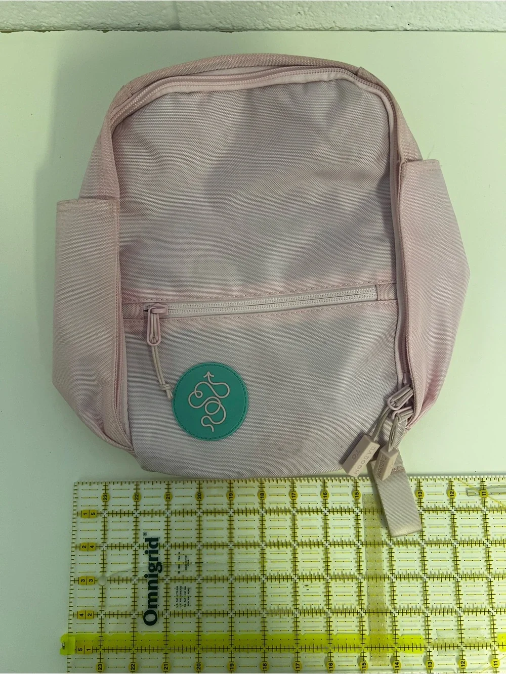 Baboon to the Moon Neon Green Waist Bag and Pink Mini Backpack Bag Duo
